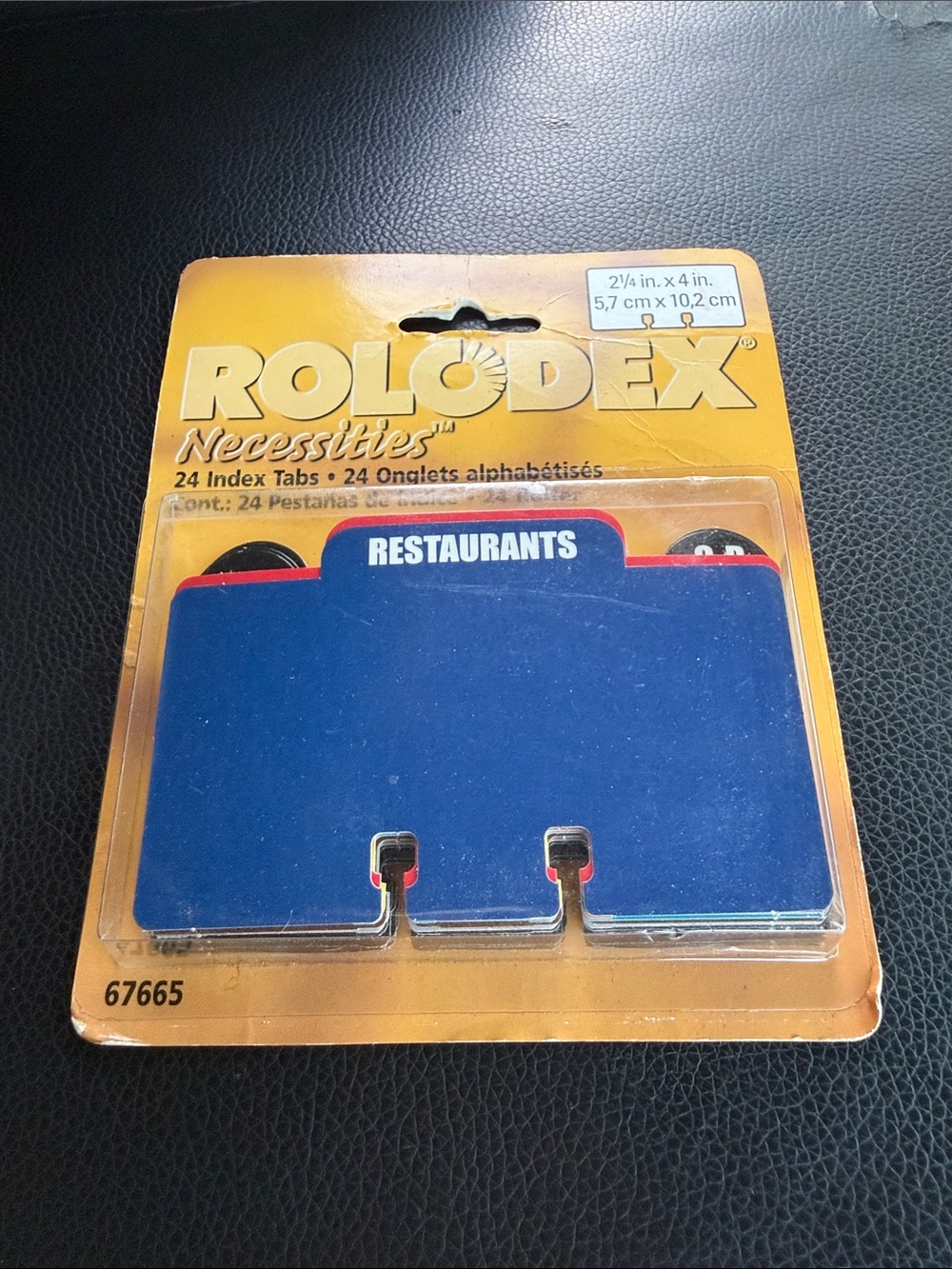 Rolodex Vintage Necessities 24 A-Z Index Tabs 2 1/4” Card File Special Category
